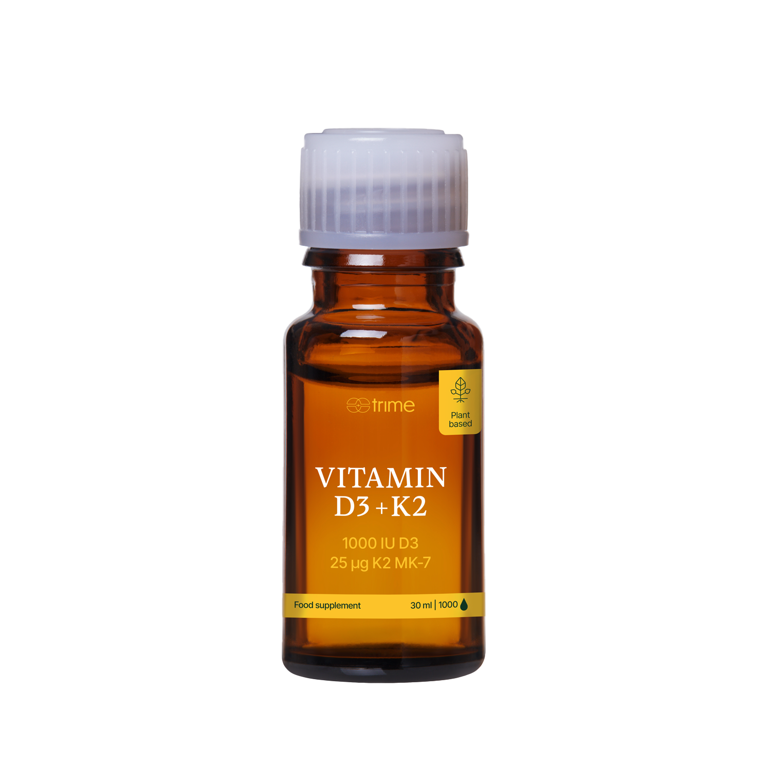 Vitamin D3 + K2  product, drops, mockup