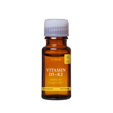 Vitamin D3 + K2  product, drops, mockup