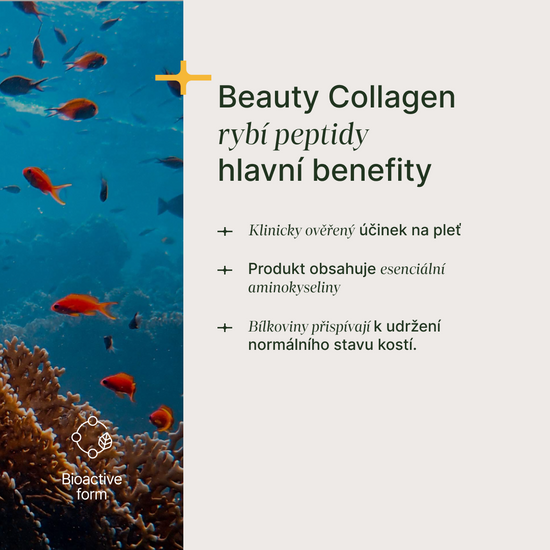 Karagenan kolagen pro hydrataci a pružnost pleti, bioaktivní forma, laboratorně testováno, neutrální chuť