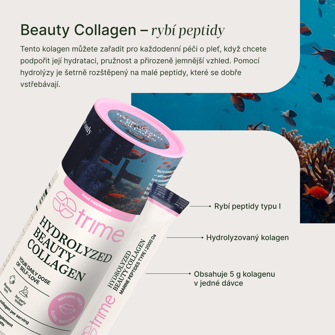 Karagenan kolagen pro hydrataci a pružnost pleti s bioaktivní formou a neutrální chutí