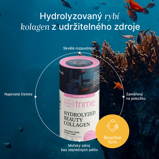 Karagenan kolagen pro hydrataci a pružnost pleti, bioaktivní forma, laboratorně testováno, neutrální chuť